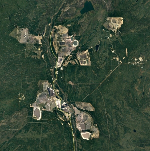The oil sands region of northeastern Alberta, Canada